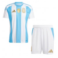 Argentina Hemmadräkt Barn Copa America 2024 Kortärmad (+ Korta byxor)
